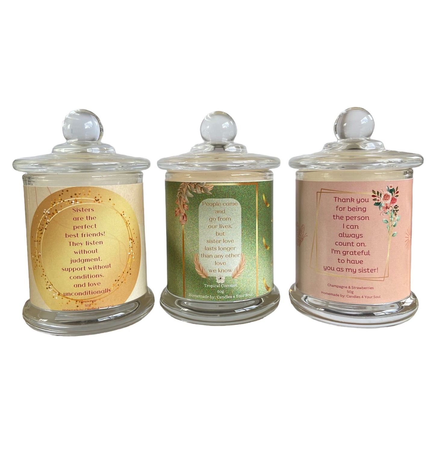 Sister Themed Candle Gift Box Set