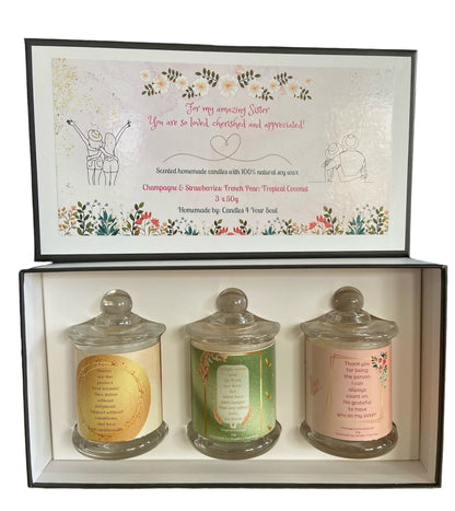 Sister Themed Candle Gift Box Set