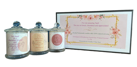 Auntie Themed Candle Gift Box Set