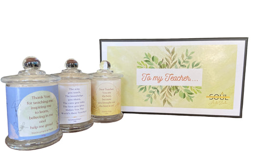 Teachers Themed Candle Gift Box Set